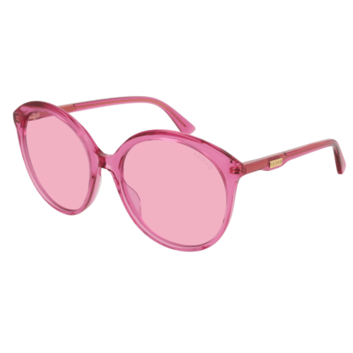 Occhiali da Sole Forma Rotonda Oversize Pink Gucci GG0257S-005