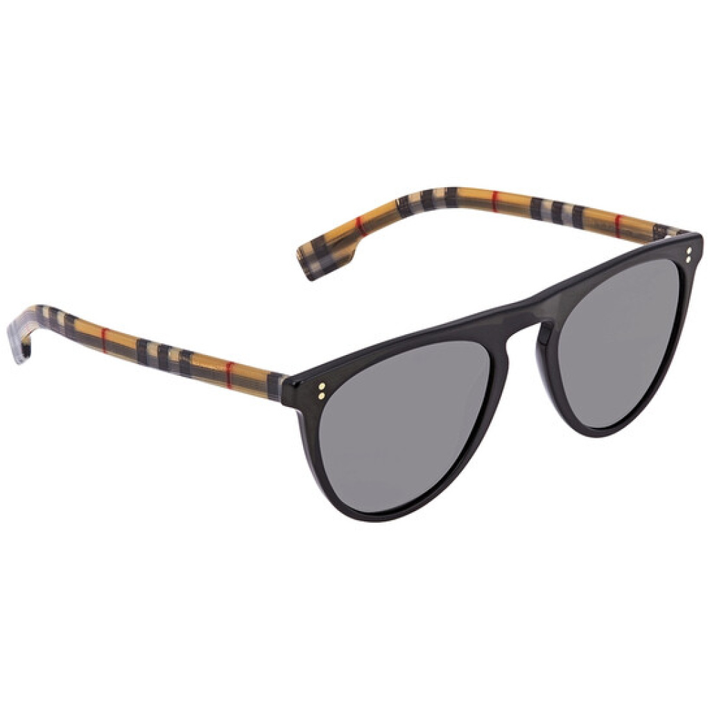 burberry bluebird grey polarized geometric unisex sunglasses be