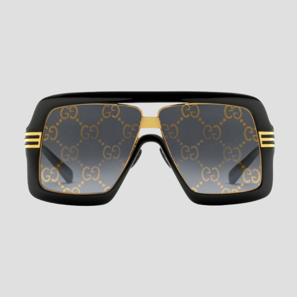 Occhiali da Sole Quadrati Oversize Gucci Lenti GG GG0900S-001 Black