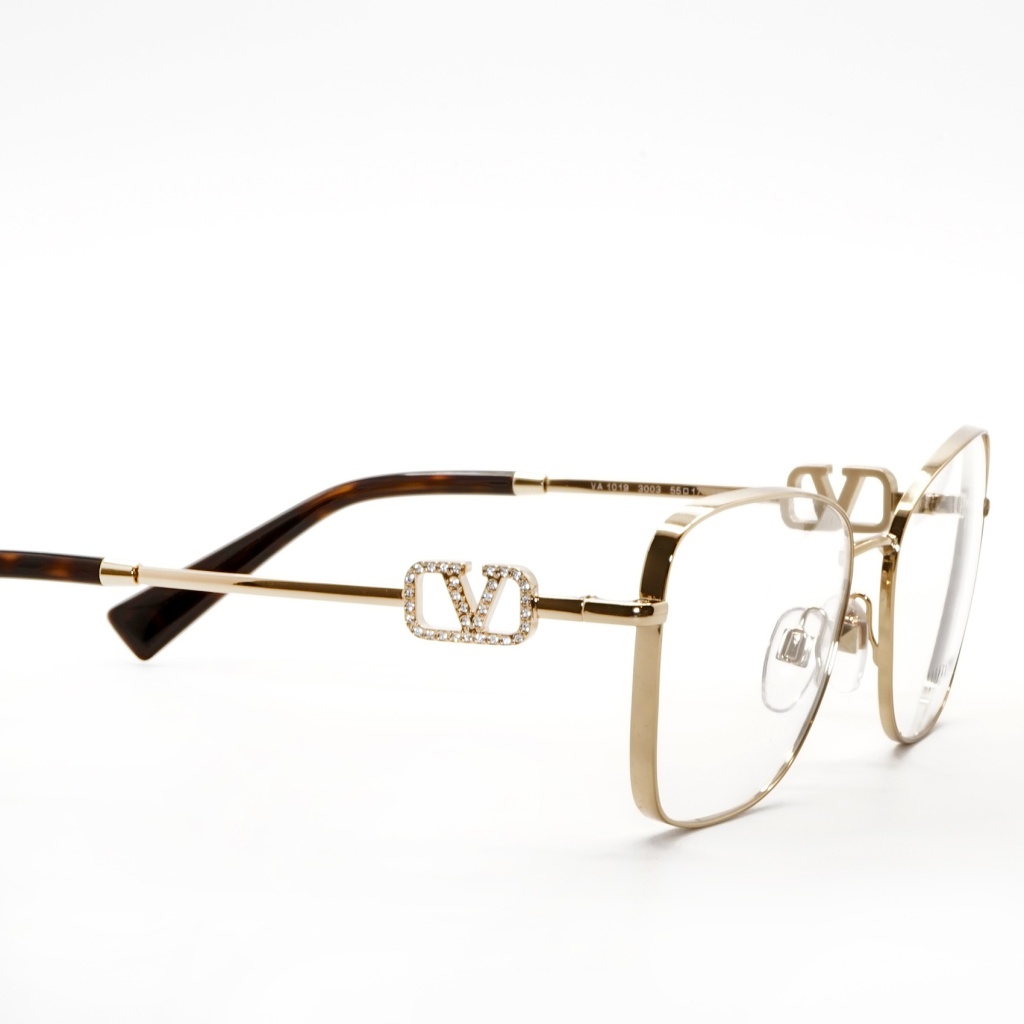 valentino occhiali da vista in metallo squadrati per donna