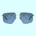 Occhiali da Sole Gucci Lenti Blue con Logo Silver GG0941S-004