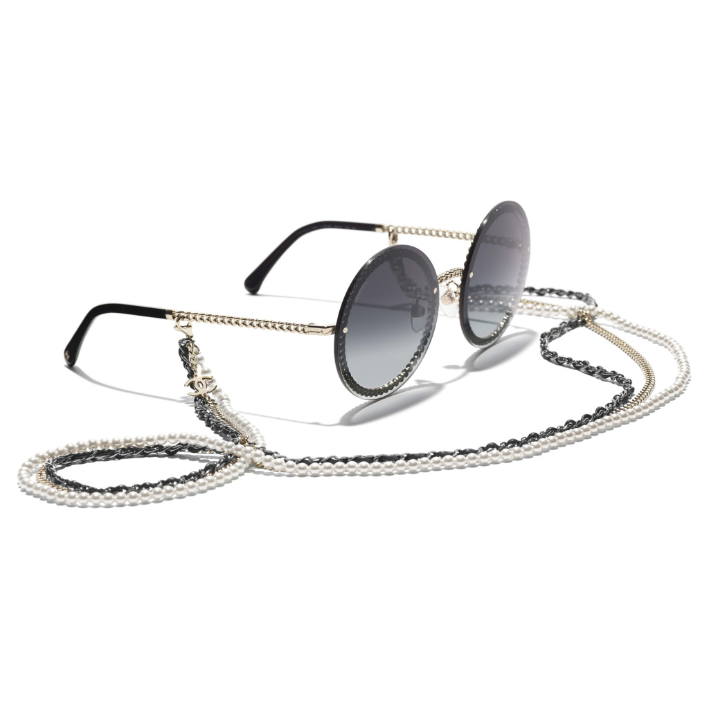 round sunglasses gold metal calfskin imitation pearls metal calfskin imitation pearls packshot extra axl  scaled