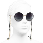 round sunglasses gold metal calfskin imitation pearls metal calfskin imitation pearls packshot worn   axl  scaled