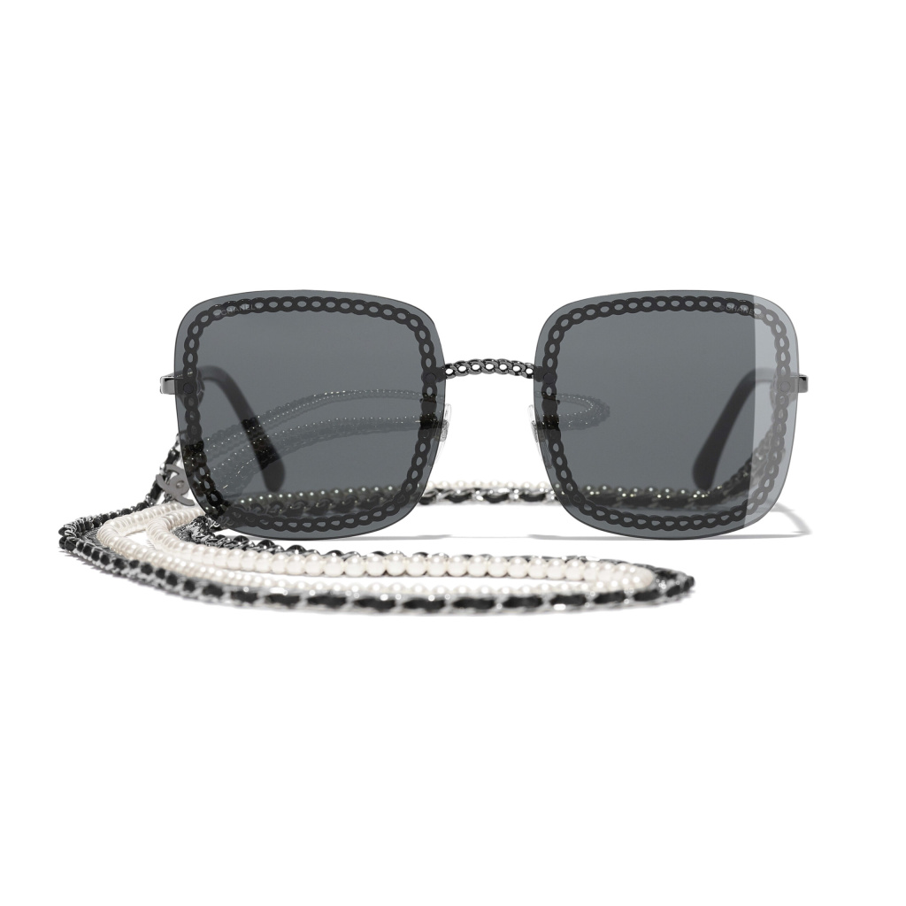 square sunglasses dark silver metal calfskin imitation pearls metal calfskin imitation pearls packshot alternative axl  scaled