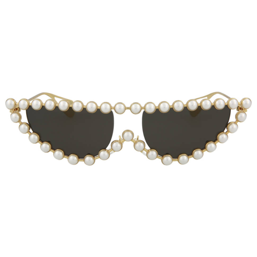 Occhiali da Sole Gucci Edizione Limitata con Perle GG0364S-004 Gold