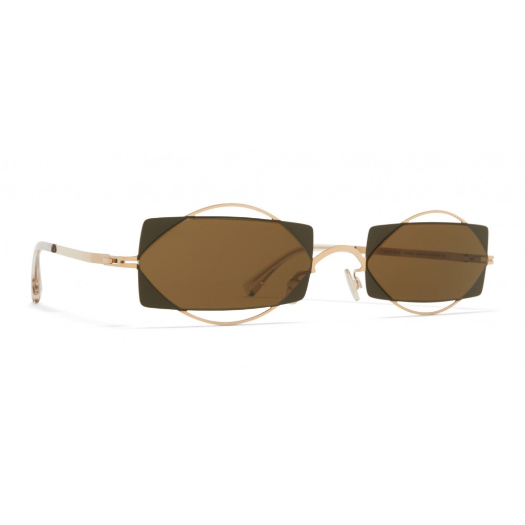 mykita charlotte occhiali da sole ovali in metallo new collection mykita eyewear