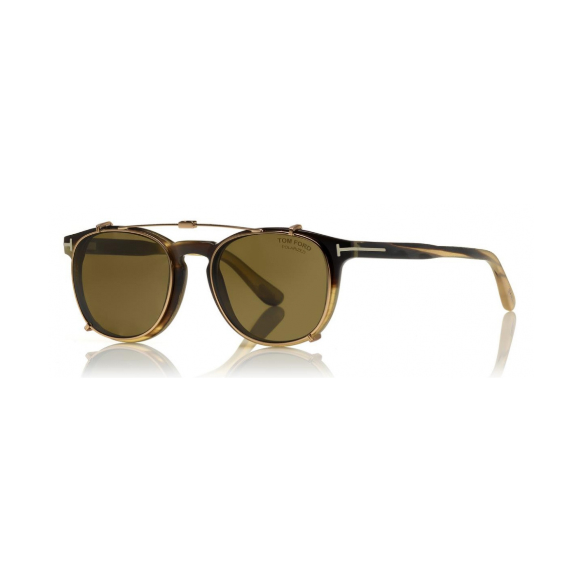 Occhiale Tom-Ford N.14 Private-Collection FT5498-P-64H Havana-Incluso-Clip-On