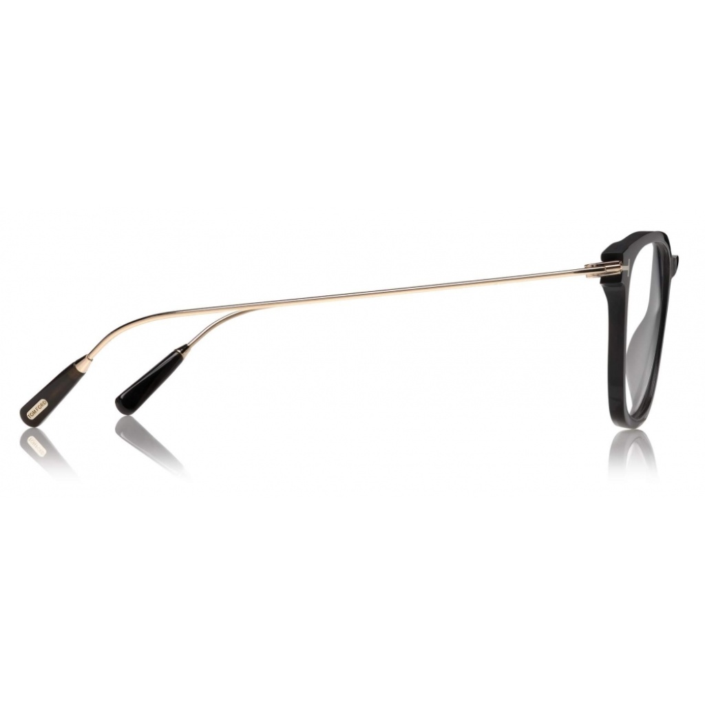 tom ford key bridge round horn optical corno nero ft p occhiali da vista tom ford eyewear