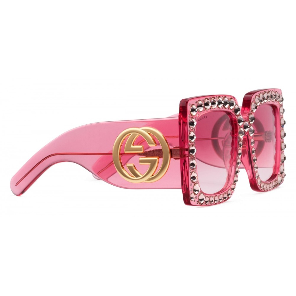 Occhiali da Sole Gucci Oversize Acetato Pink GG0145S-001
