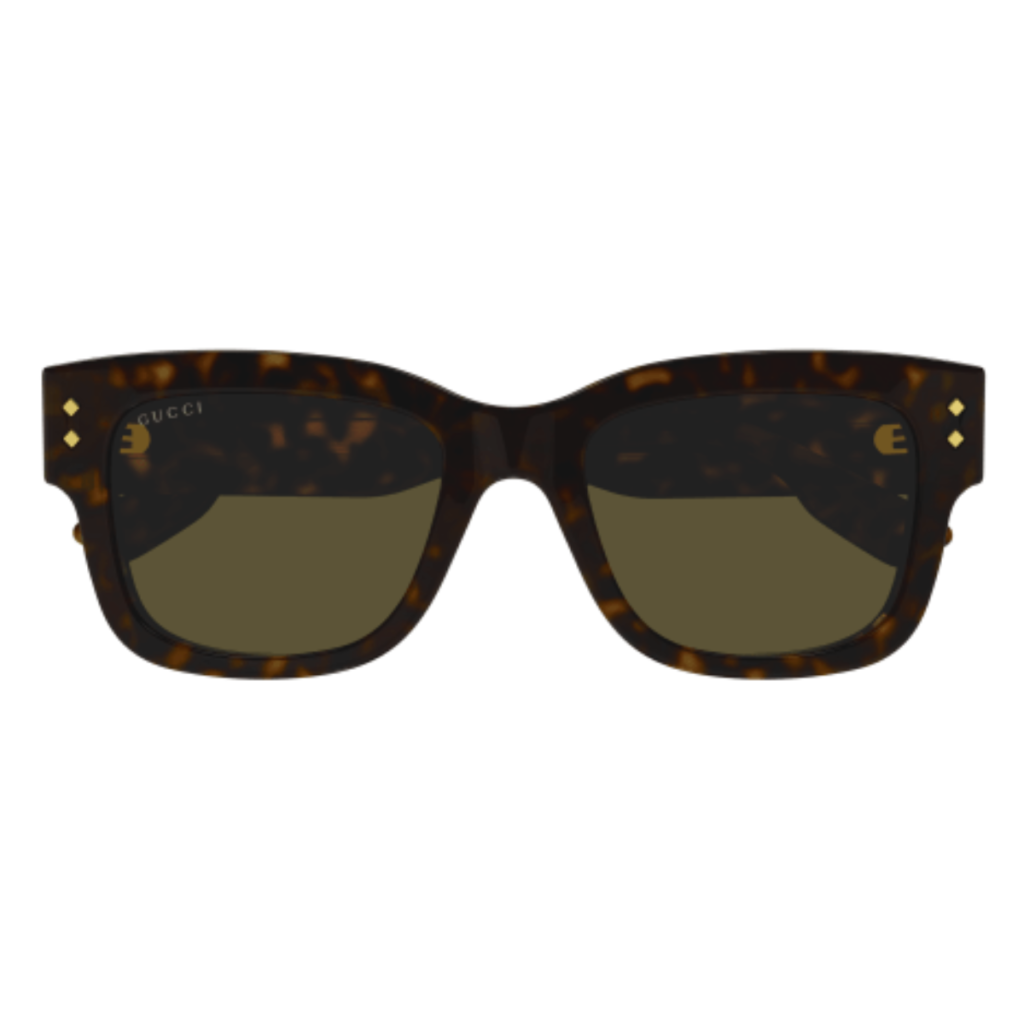 Occhiali da Sole Squadrati Gucci GG1217S-002 Havana