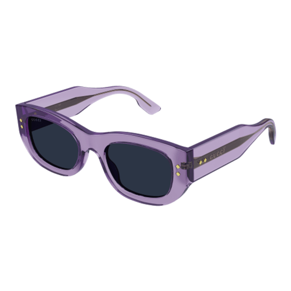 Occhiali-da-sole rettangolari-in-acetato-viola Gucci GG1215S-003
