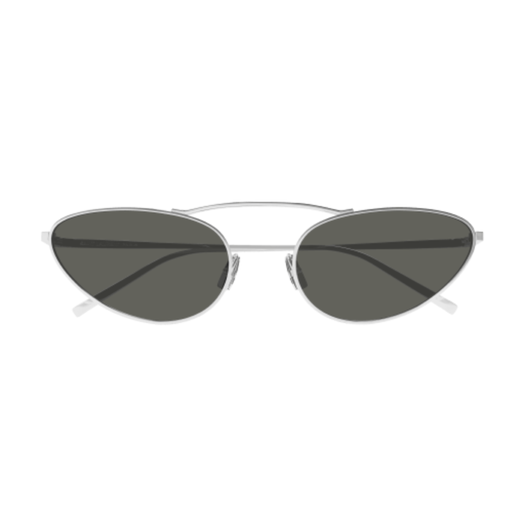 Occhiali da Sole Forma Geometrica Saint Laurent SL 538-002 Silver