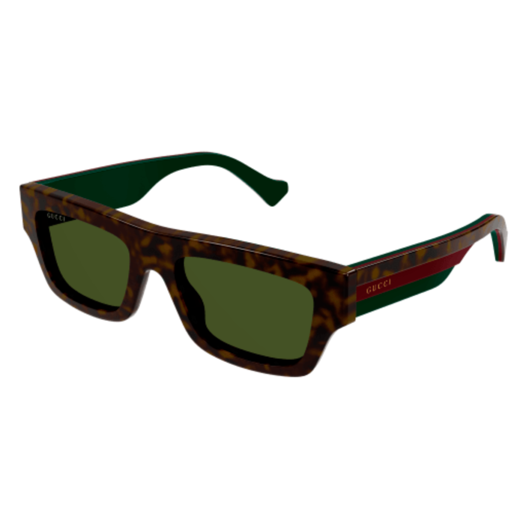 Occhiali da Sole Rettangolari Gucci GG1301S-002 Havana 55