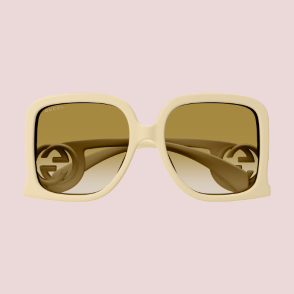 Occhiali da Sole Squadrati Gucci GG1326S-002 Avorio