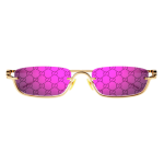 Occhiali-da-Sole rettangolari Gucci-GG1278S-005 Gold-Violet