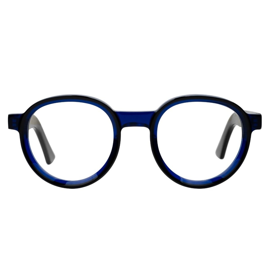 Occhiali Round Cutler and Gross CGOP-1384-49-01 Black on Blue