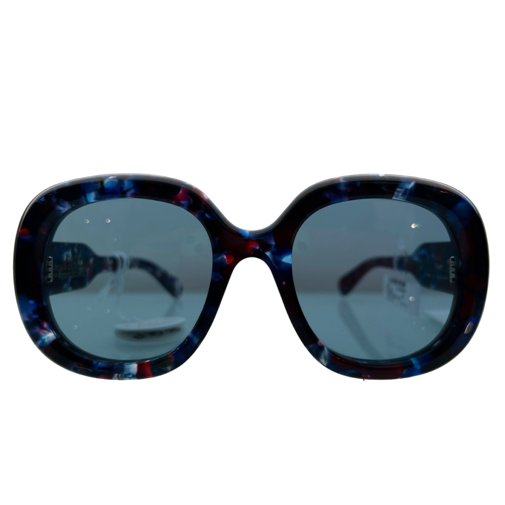 Occhiali da Sole squadrata oversize Chloè Gaya CH0153S-008 Havana Blue Edizione Limitata