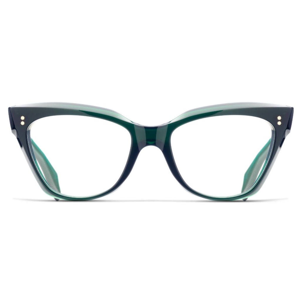 Occhiali Cat-Eye Cutler and Gross CGOP-9288-52-A5 Emerald Colour Studio