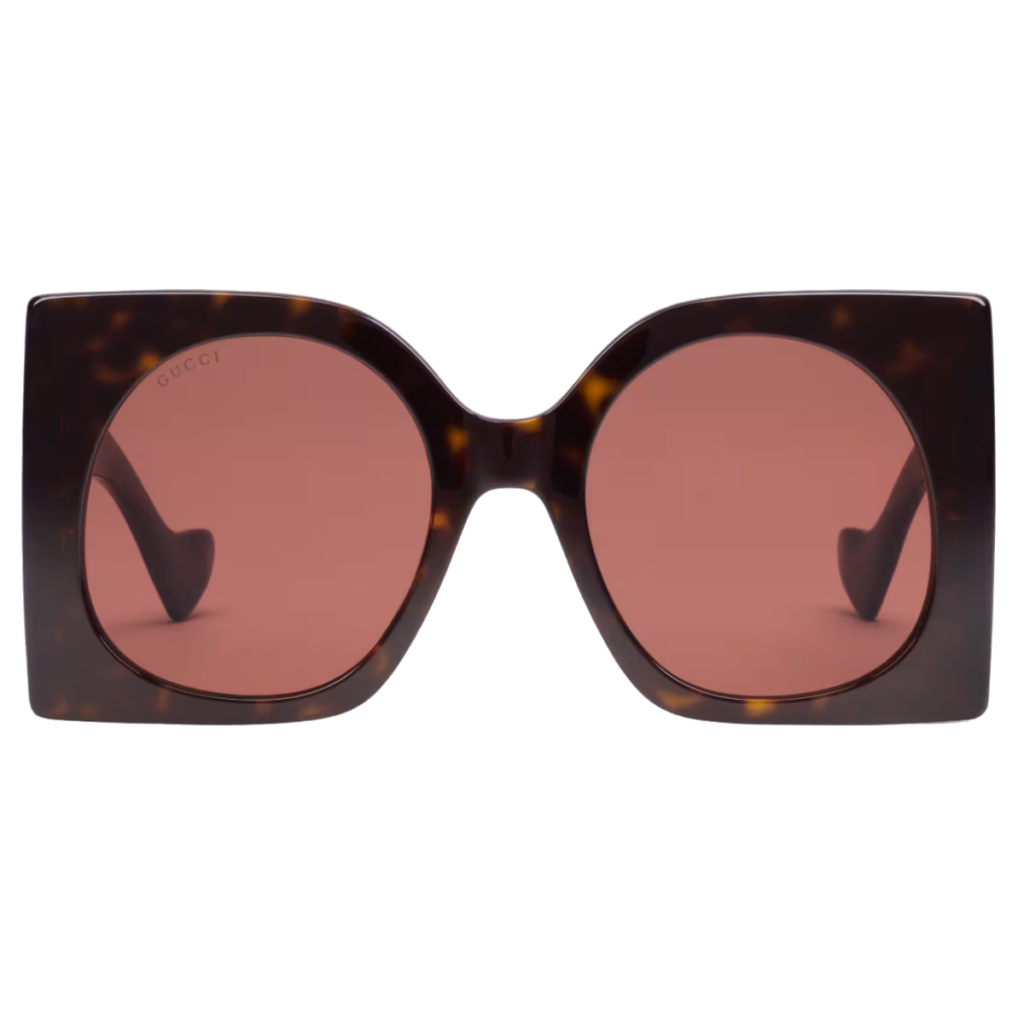 Occhiali da Sole Quadrati Gucci GG1254S-002 Havana 55