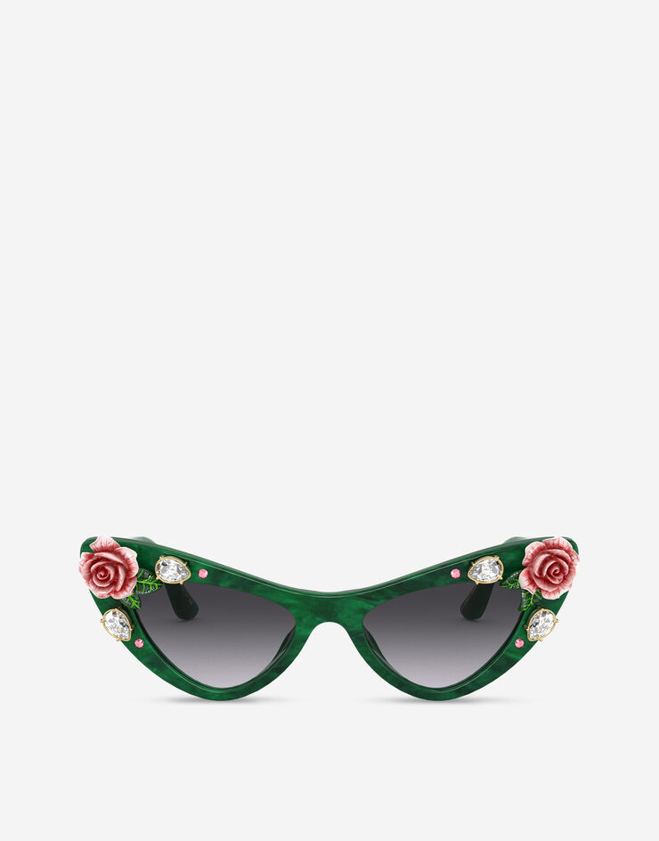 OCCHIALI DA SOLE Tropical rose sunglasses Dolce&Gabbana Green