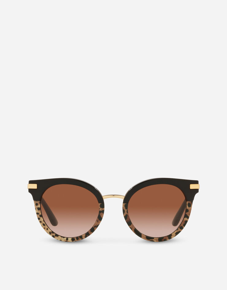 OCCHIALI DA SOLE Half print sunglasses Dolce&Gabbana Leo print