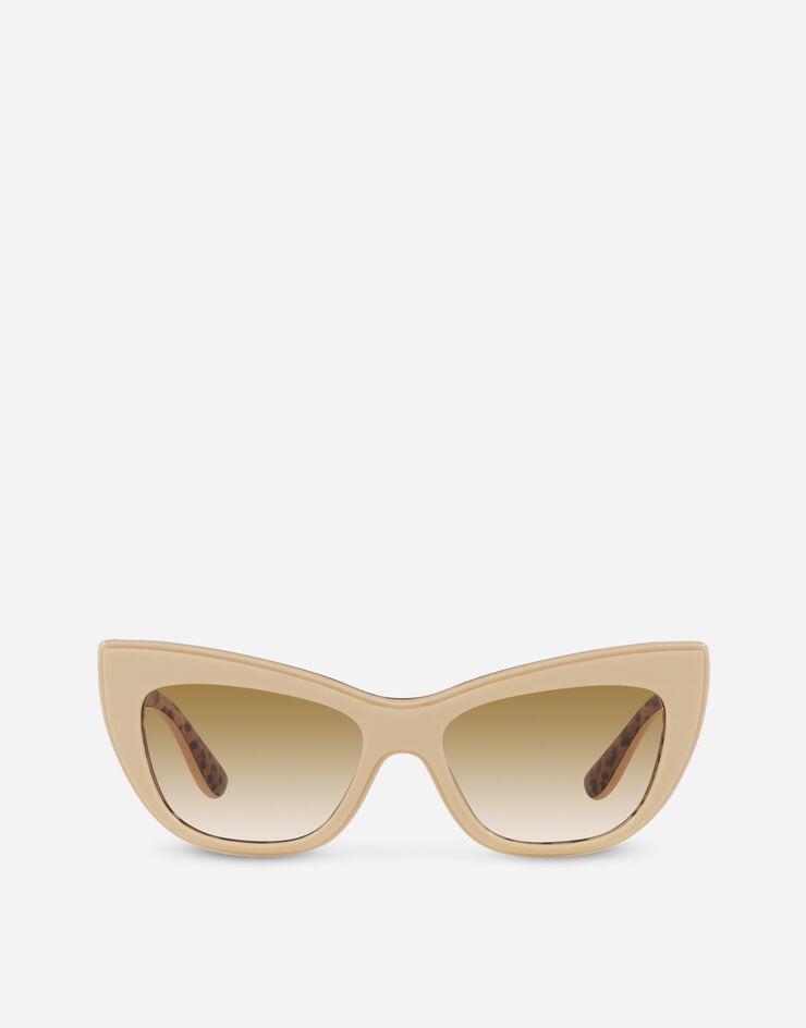 OCCHIALI DA SOLE New print sunglasses Dolce&Gabbana Ivory leo print