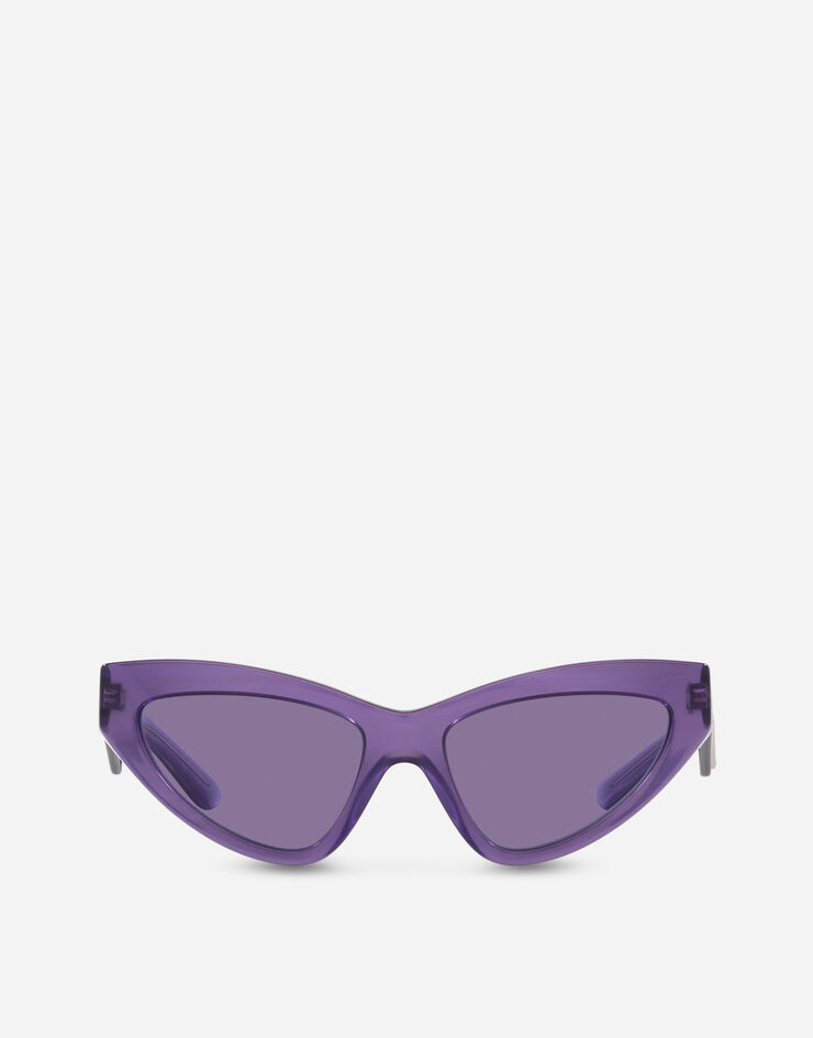OCCHIALI DA SOLE DG Crossed Sunglasses Dolce&Gabbana Fleur purple