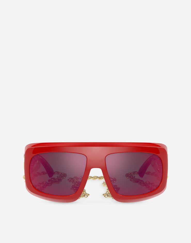 OCCHIALI DA SOLE Happy Garden sunglasses Dolce&Gabbana RED