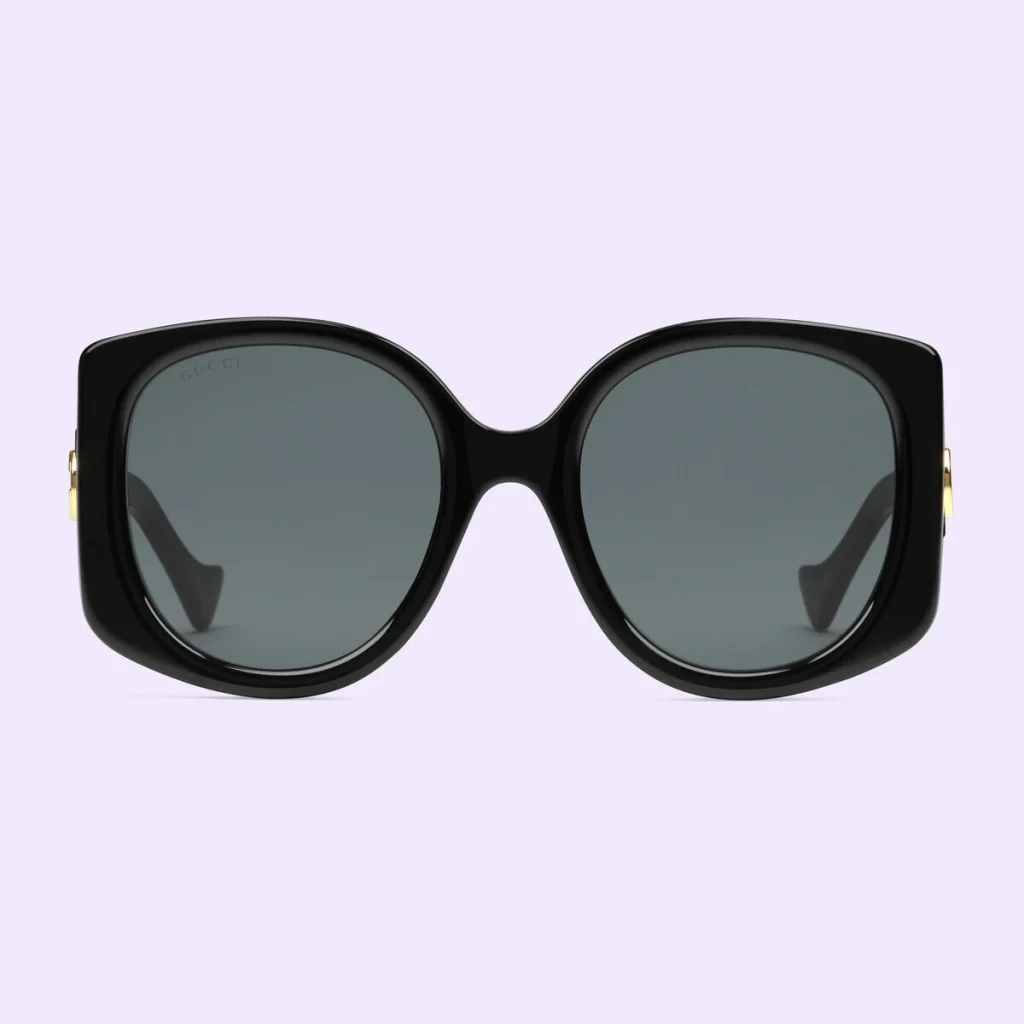 Occhiali da sole con montatura geometrica Gucci GG1257S Black
