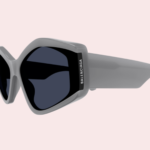 Occhiali da Sole Oversize in Acetato Balenciaga BB0302S-003 Grey-889652443171
