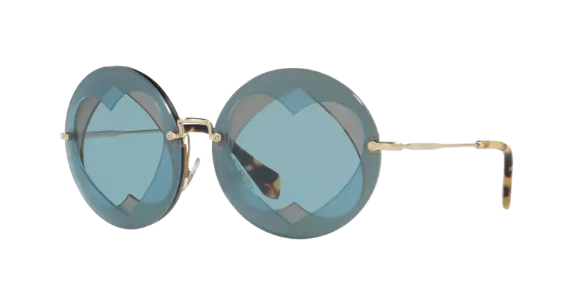 Occhiali da Sole MiU MiU MU-01SS Azzurro/nocciola