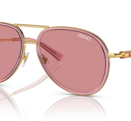Occhiali da Sole Versace VE2260-100284 Pink Transparent 60